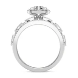 Photo of Hartwin 7/8 ct tw. Lab Grown Diamond Round Cluster Trio Set 14K White Gold Vermeil [BT2562WE-C000]
