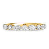 Photo of Stacy 1 1/2 ct tw. Lab Grown Diamond Same Sex Ladies Band Set 18K Yellow Gold [BT2582YL]