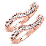 Photo of Kassia 1/4 ct tw. Diamond Same Sex Ladies Band Set 18K Rose Gold [WL2568R]