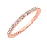 Photo of Zaila 1 ct tw. Lab Grown Diamond Same Sex Ladies Band Set 18K Rose Solid Gold [BT2578RL]