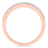 Photo of Amado 3 1/10 ct tw. Lab Grown Diamond Round Solitaire Trio Set 18K Rose Gold [BT1682RM]