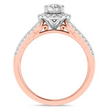 Photo of Amado 1 3/8 ct tw. Lab Grown Diamond Round Solitaire Engagement Ring 18K Rose Gold [BT1682RE-L070]