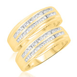 Photo of Kindred 5/8 ct tw. Diamond Same Sex Ladies Band Set 18K Yellow Gold [WL511Y]