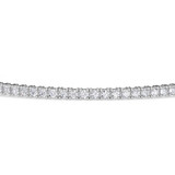 Photo of Iva 2 CT. T.W. Lab Grown Diamond Round Cluster Bracelet 14K White Gold Vermeil [BC2602W]