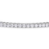 Photo of Iva 5 CT. T.W. Lab Grown Diamond Round Cluster Bracelet 14K White Gold Vermeil [BC2605W]