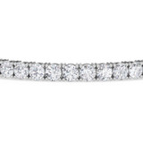 Photo of Iva 11 CT. T.W. Lab Grown Diamond Round Cluster Bracelet 14K White Gold Vermeil [BC2611W]