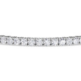Photo of Iva 7 CT. T.W. Lab Grown Diamond Round Cluster Bracelet 14K White Gold Vermeil [BC2607W]