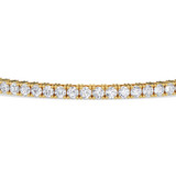 Photo of Iva 4 CT. T.W. Lab Grown Diamond Round Cluster Bracelet 14K Yellow Gold Vermeil [BC2604Y]
