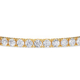 Photo of Iva 10 CT. T.W. Lab Grown Diamond Round Cluster Bracelet 14K Yellow Gold Vermeil [BC2610Y]