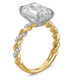 Photo of Palmina 3 1/6 ct tw. Lab Grown Diamond Emerald Solitaire Engagement Ring 14K Yellow Solid Gold [BT2596YE-N295]