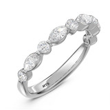 Photo of Stacy 5 1/10 ct tw. Lab Grown Diamond Radiant Solitaire Trio Set 10K White Solid Gold [BT2451WL]