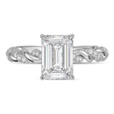 Photo of Palmina 3 3/4 ct tw. Lab Grown Diamond Emerald Solitaire Trio Set 10K White Solid Gold [BT2596WE-N295]