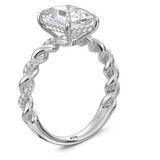 Photo of Palmina 3 3/4 ct tw. Lab Grown Diamond Emerald Solitaire Trio Set 10K White Solid Gold [BT2596WE-N295]