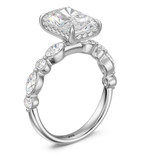 Photo of Stacy 4 1/2 ct tw. Lab Grown Diamond Radiant Solitaire Bridal Set 10K White Solid Gold [BT2598WE-Z295]