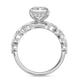 Photo of Stacy 4 1/2 ct tw. Lab Grown Diamond Radiant Solitaire Bridal Set 10K White Solid Gold [BT2598WE-Z295]