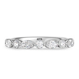Photo of Stacy 4 1/2 ct tw. Lab Grown Diamond Radiant Solitaire Bridal Set 10K White Solid Gold [BT2451WL]