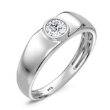 Photo of Diego 1/2 ct tw. Lab Grown Diamonds Mens Band 10K White Solid Gold [BT2634WM]