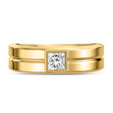Photo of Hector 1/2 ct tw. Lab Grown Diamonds Mens Band 10K Yellow Solid Gold [BT2635YM]