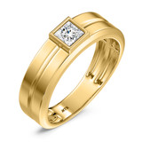 Photo of Hector 1/2 ct tw. Lab Grown Diamonds Mens Band 10K Yellow Solid Gold [BT2635YM]