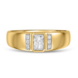 Photo of Sergio 1/2 ct tw. Lab Grown Diamonds Mens Band 10K Yellow Solid Gold [BT2638YM]