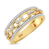 Photo of Hartwin 5/8 ct tw. Lab Grown Diamond Round Cluster Bridal Set 14K Yellow Gold Vermeil [BT2562YL]