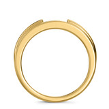 Photo of Affy 3/4 ct tw. Lab Grown Diamond Princess Cluster Bridal Set 14K Yellow Gold Vermeil [BT2559YL]