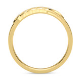 Photo of Isidor 1/5 ct tw. Lab Grown Diamond Cushion Cluster Bridal Set 14K Yellow Gold Vermeil [BT2563YL]