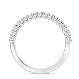 Photo of Prudence 1/2 ct tw. Lab Grown Diamond Wedding Band Set 14K White Gold Vermeil [BT2548WL]