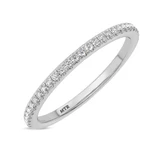 Photo of Zaila 1 ct tw. Lab Grown Diamond Wedding Band Set 14K White Gold Vermeil [BT2617WL]