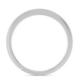 Photo of Hansel 0 ct tw. Lab Grown Diamond Wedding Band Set 14K White Gold Vermeil [BT2564WL]