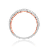 Photo of Palmer 1 ct tw. Lab Grown Diamond Wedding Band Set 14K White Gold Vermeil [BT2622WL]