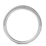 Photo of Zuri 1/4 ct tw. Lab Grown Diamond Wedding Band Set 14K White Gold Vermeil [BT2626WM]