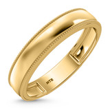 Photo of Hansel 0 ct tw. Lab Grown Diamond Wedding Band Set 14K Yellow Gold Vermeil [BT2564YM]