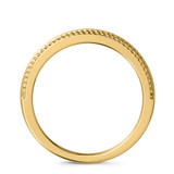 Photo of Zuri 1/4 ct tw. Lab Grown Diamond Wedding Band Set 14K Yellow Gold Vermeil [BT2626YL]