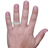 Photo of Jemma 1 1/4 ct tw. Lab Grown Diamond Wedding Band Set 14K White Gold Vermeil [BT2553WM] [HT]