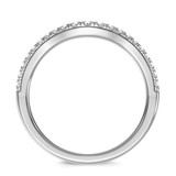 Photo of Renata 7/8 ct tw. Lab Grown Diamond Wedding Band Set 14K White Gold Vermeil [BT2631WL]