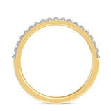 Photo of Keanu 7/8 ct tw. Lab Grown Diamond Wedding Band Set 14K Yellow Gold Vermeil [BT2549YL]