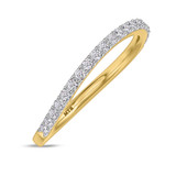 Photo of Ember 1 ct tw. Lab Grown Diamond Wedding Band Set 14K Yellow Gold Vermeil [BT2623YL]