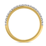 Photo of Ember 1 ct tw. Lab Grown Diamond Wedding Band Set 14K Yellow Gold Vermeil [BT2623YM]