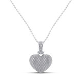 Photo of Shay 1/2 Carat T.W. Diamond Pendant 14K White Gold Vermeil [CP1226W]