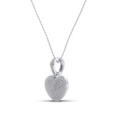 Photo of Shay 1/2 Carat T.W. Diamond Pendant 14K White Gold Vermeil [CP1226W]