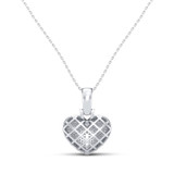 Photo of Shay 1/2 Carat T.W. Diamond Pendant 14K White Gold Vermeil [CP1226W]