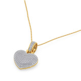 Photo of Shay 1/2 Carat T.W. Diamond Pendant 14K Yellow Gold Vermeil [CP1226Y]