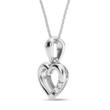 Photo of Alice 1/20 Carat T.W. Lab Grown Diamond Pendant 14K White Gold Vermeil [CP1901W]