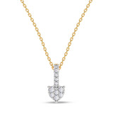 Photo of Rosel 1/20 Carat T.W. Lab Grown Diamond Pendant 14K Yellow Gold Vermeil [CP1897Y]