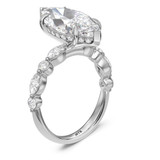 Photo of Stacy 5 5/8 ct tw. Lab Grown Diamond Marquise Solitaire Bridal Set 10K White Solid Gold [BT2451WE-O395]