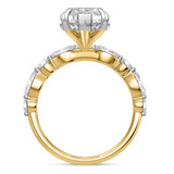 Photo of Stacy 6 1/2 ct tw. Lab Grown Diamond Marquise Solitaire Bridal Set 10K Yellow Solid Gold [BT2451YE-O495]