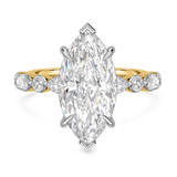 Photo of Stacy 7 1/5 ct tw. Lab Grown Diamond Marquise Solitaire Trio Set 10K Yellow Solid Gold [BT2451YE-O495]