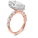 Photo of Stacy 5 7/8 ct tw. Lab Grown Diamond Marquise Solitaire Engagement Ring 10K Rose Solid Gold [BT2451RE-O495]