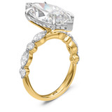 Photo of Stacy 5 7/8 ct tw. Lab Grown Diamond Marquise Solitaire Engagement Ring 10K Yellow Solid Gold [BT2451YE-O495]